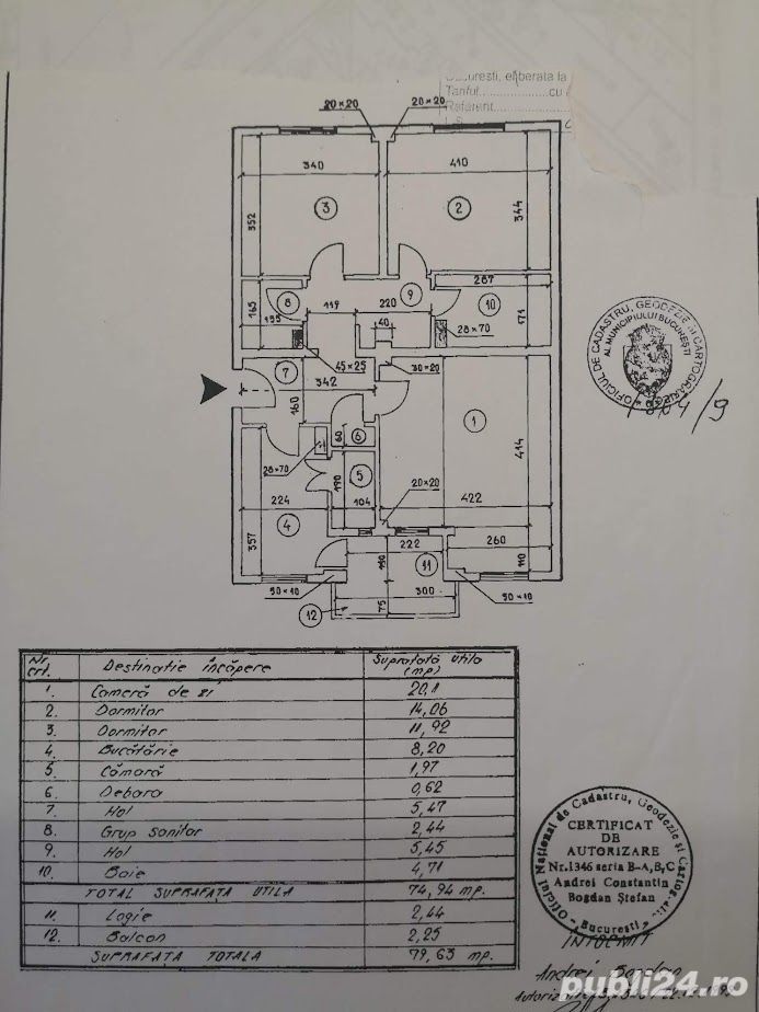Apartament 3 camere AFI Cotroceni, bloc 4 etaje, constr. 1993 / SCHIMB cu casa