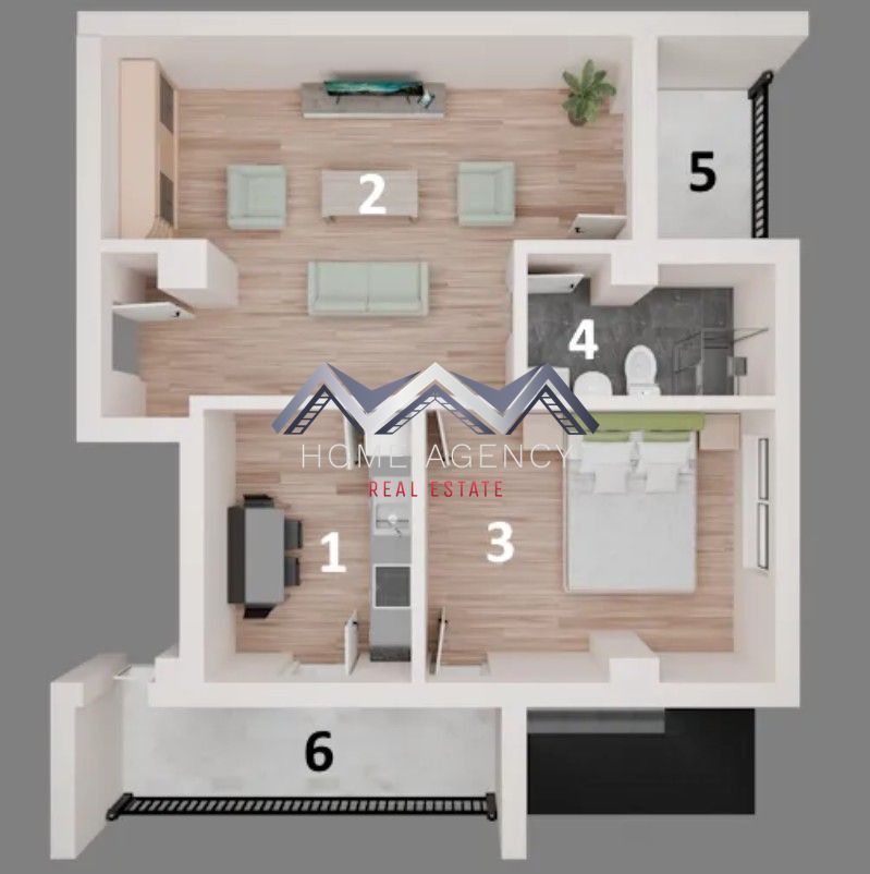 Apartament 2 camere | bucătărie închisă | Otopeni central