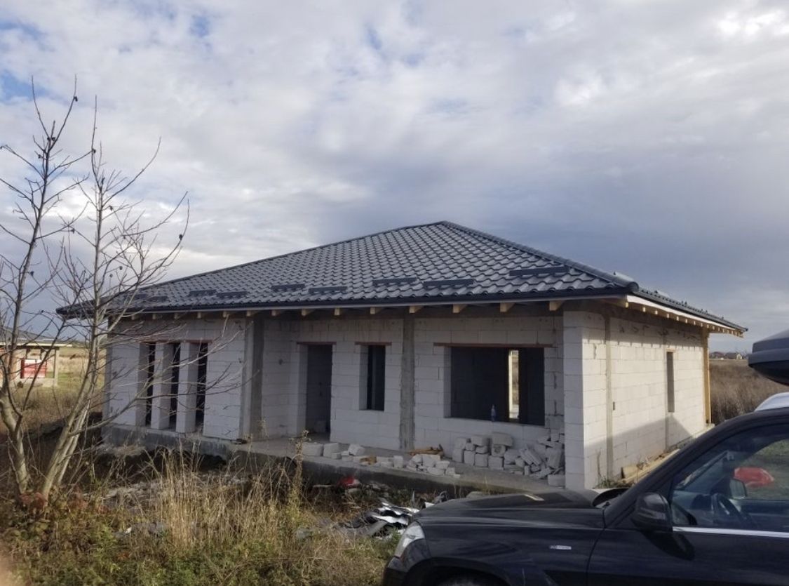 Vand casa cu mandarda in Vetis!