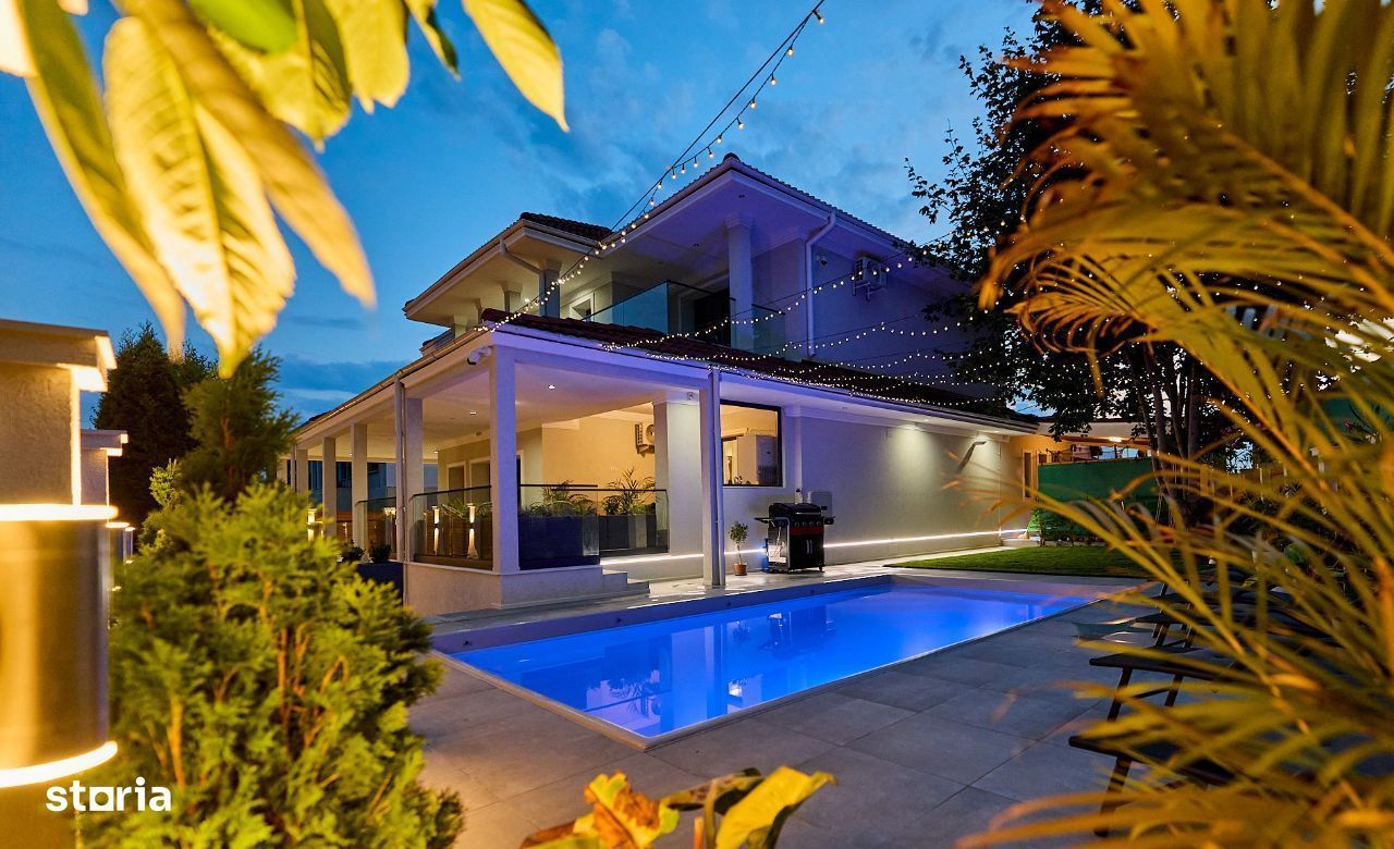 Vila cu Piscina UNICAT! Foto REALE! FINALIZAT Interior si Exterior!