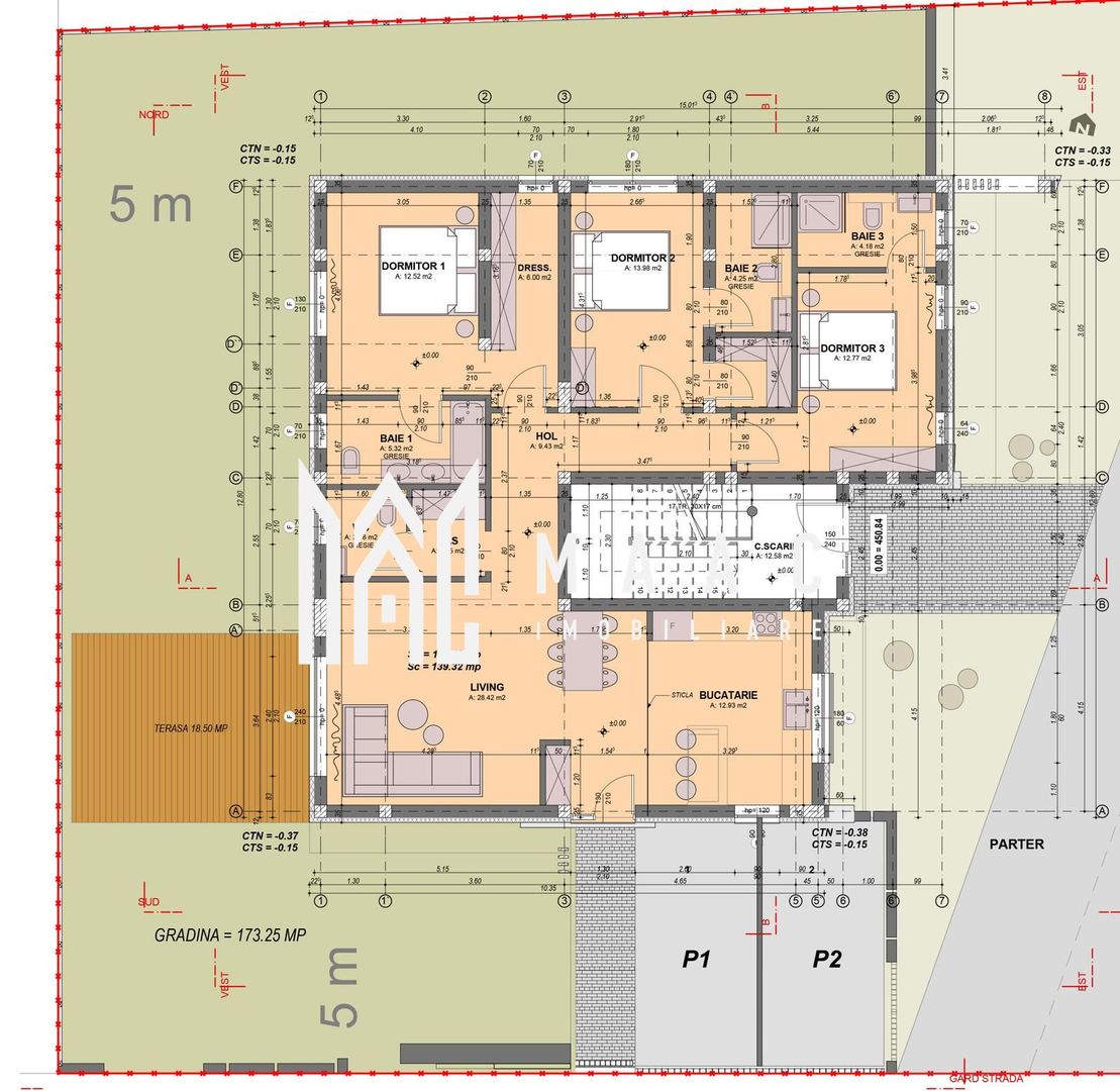 Apartament 4 camere I Curte 200 mp I 4 băi I Predare la cheie I Comision ZERO