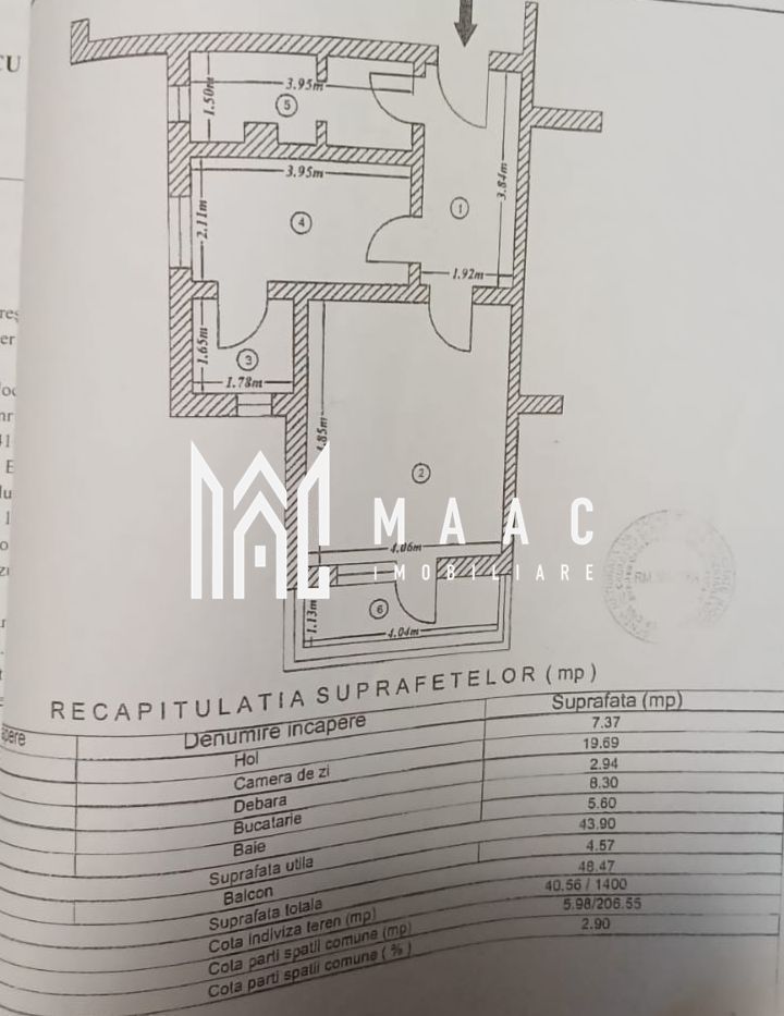 Garsonieră spațioasă de vanzare | centrala proprie | vedere superba.