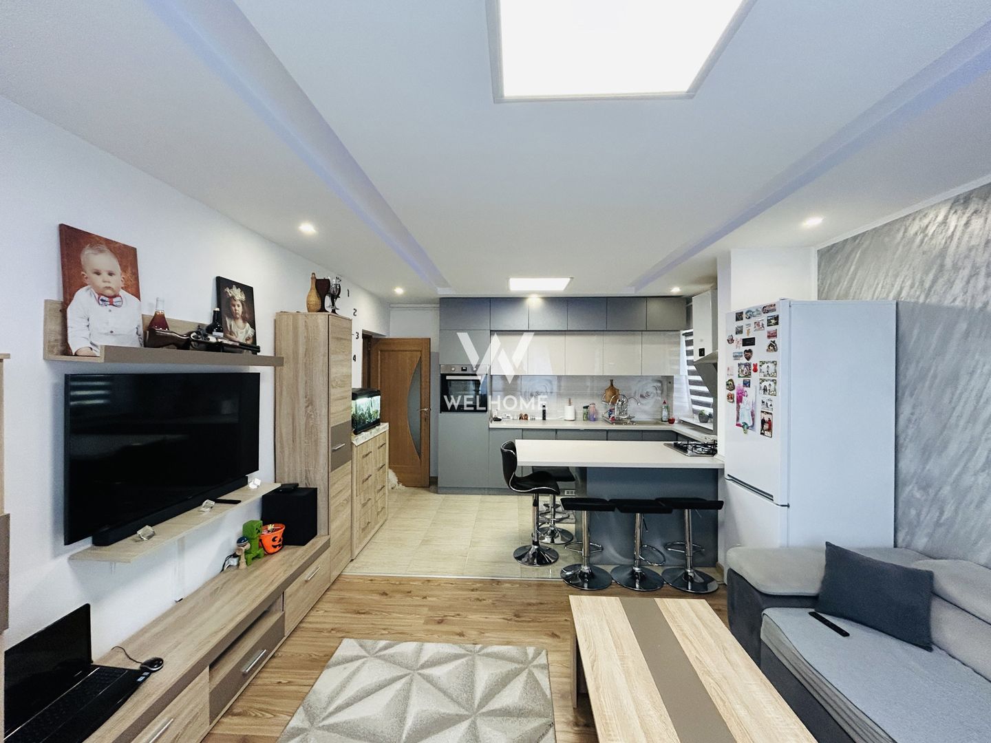 Apartament mobilat, cu 3 camere, 2 balcoane, 2 parcari - Selimbar