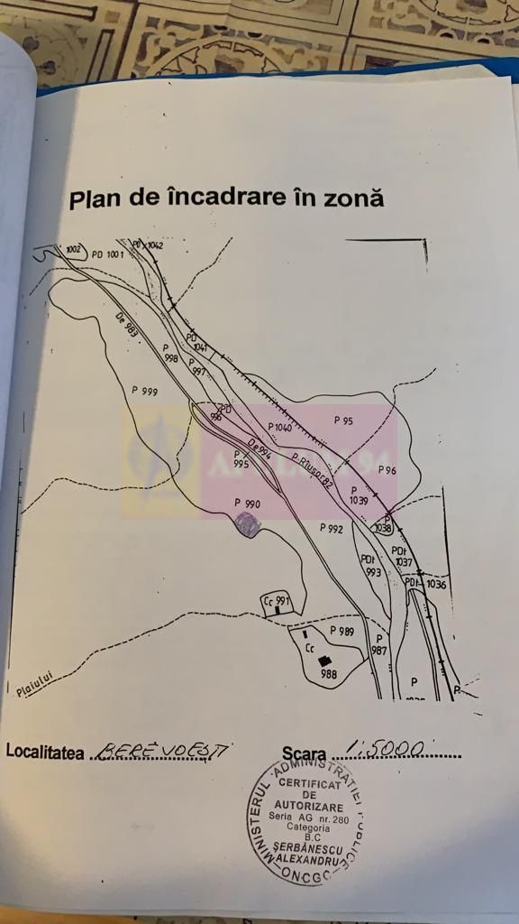 teren de vz in Berevoiesti / AG ( zona Pastravaria Rausor)
