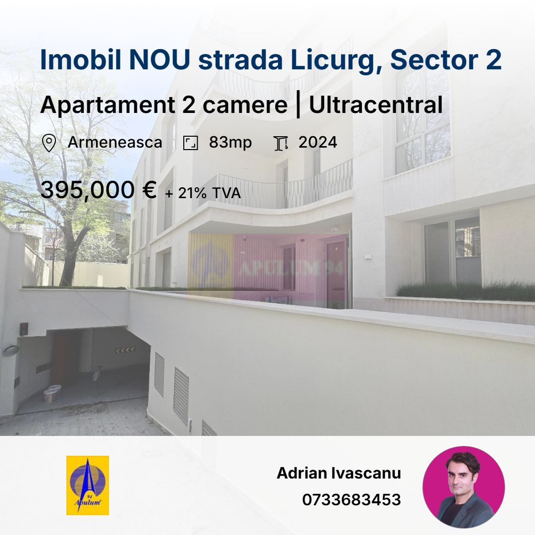 Apartament 2 Camere | Cartierul Armenesc | Imobil Boutique | Sector 2