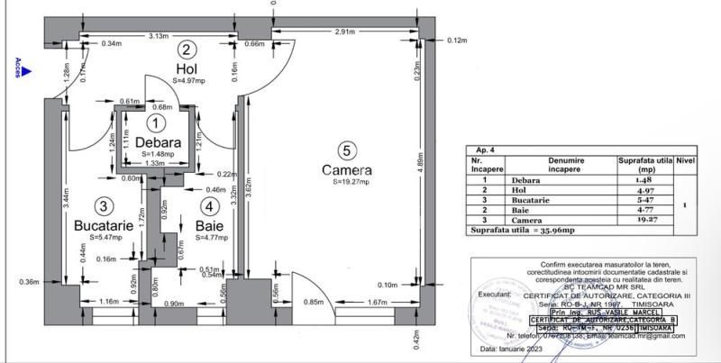 Apartament cu 1 camera, de vanzare, zona Soarelui, Timisoara