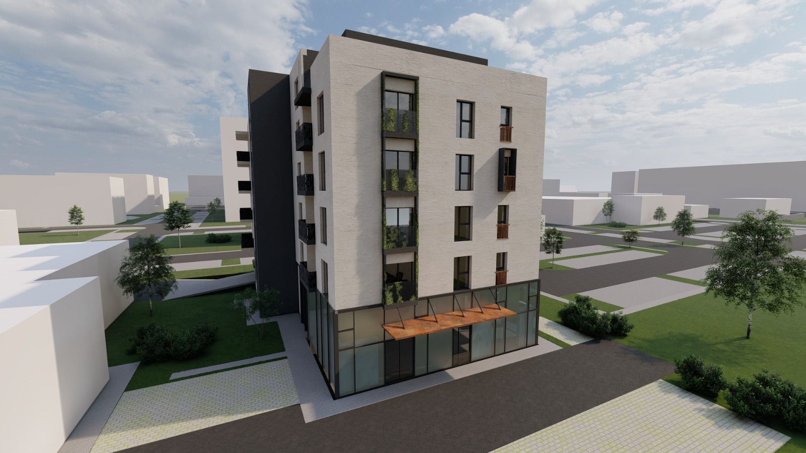 Apartamente cu 1 cameră, clasă energetică A in bloc NOU