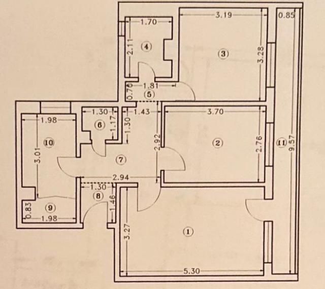 Apartament 3 camere sos. Giurgiului