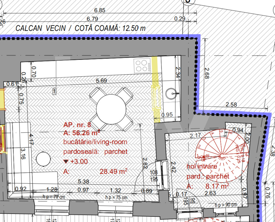 Apartament 2 camere | Et 1+ M | Curte | ULTRACENTRAL
