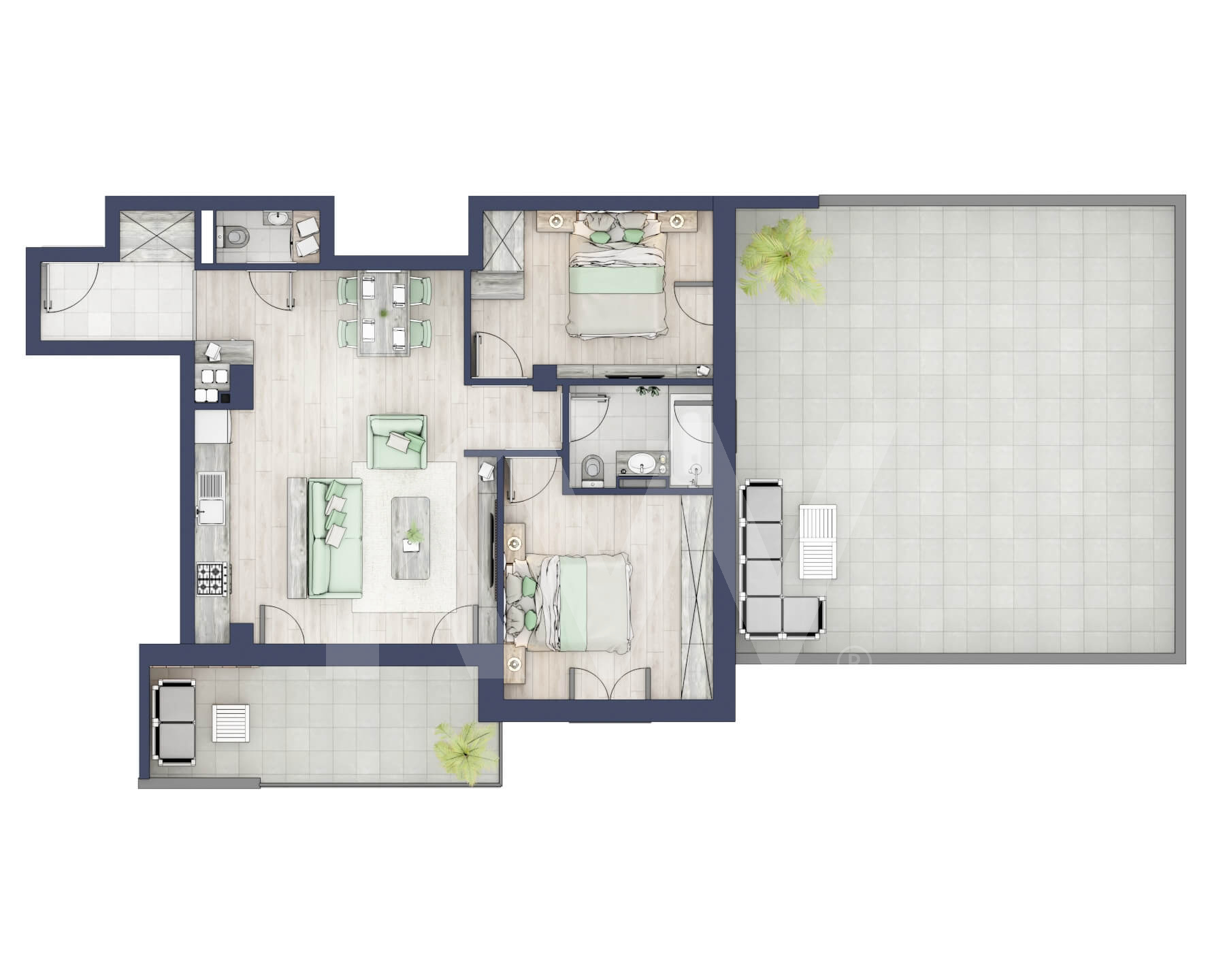 Apartament 3 camere, Parter, intabulare vara 2026