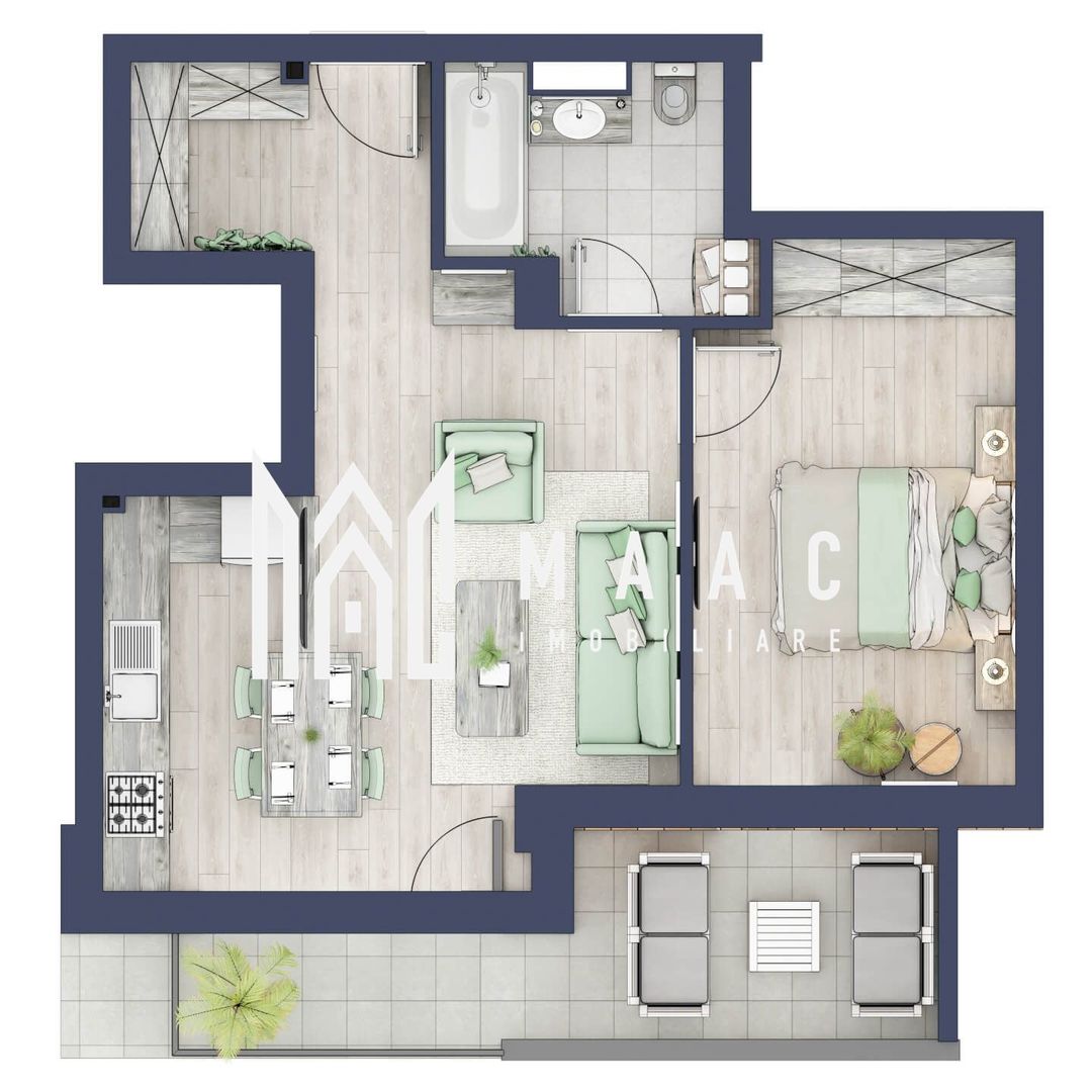 Apartament 2 camere | Terasa 9.5 mp | Turnisor