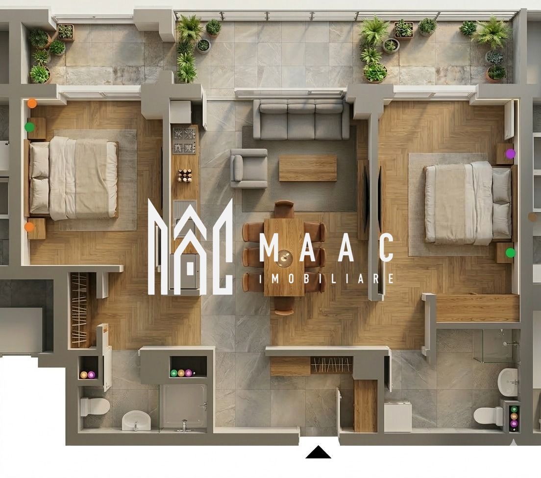 Apartament 3 camere | 72.35 MPU | Balcon | Veterani