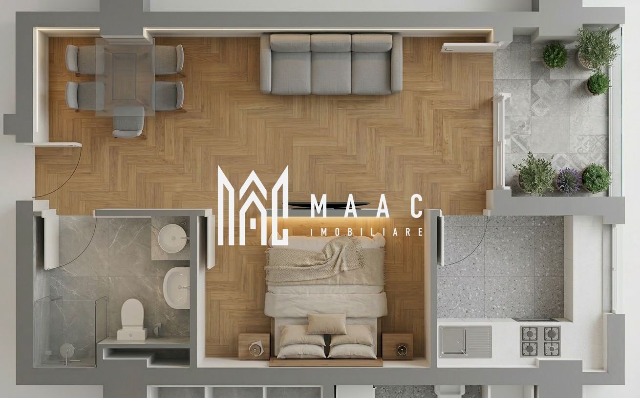Apartament 1 cameră | 50,95MPU | Balcon | Veterani
