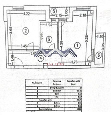 Apartament 2 camere + curte 110 mp Otopeni central