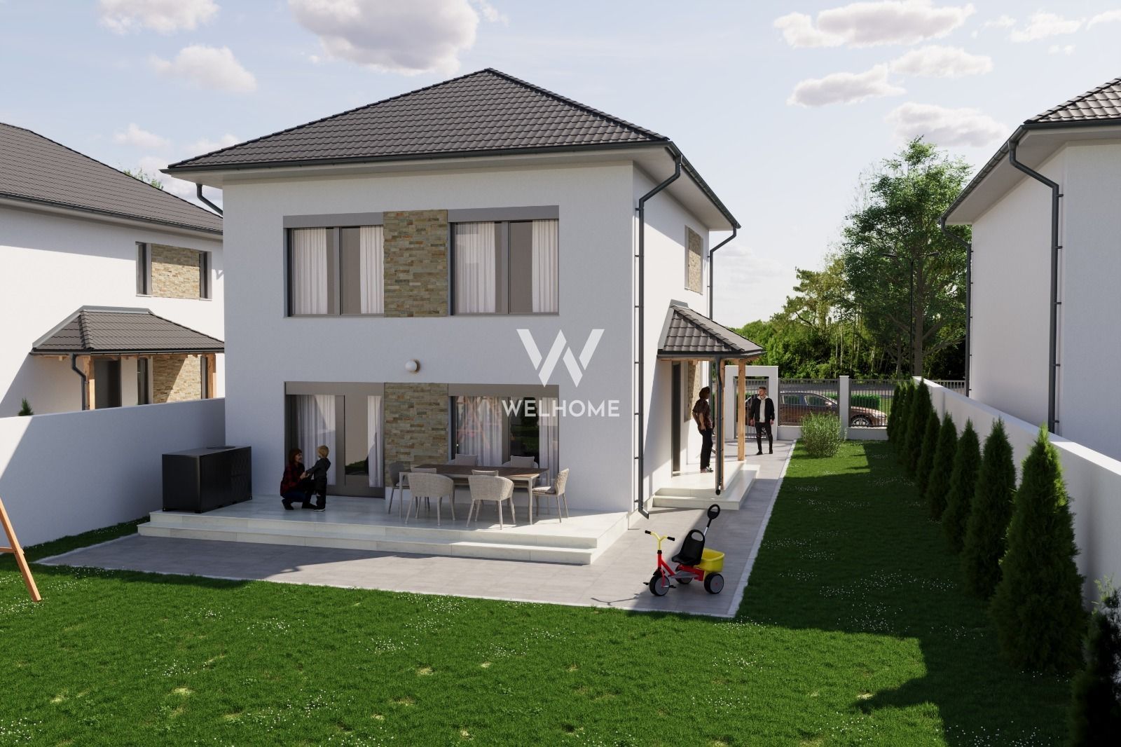 Casă individuală nouă cu pod – 4 camere – Șura Mică