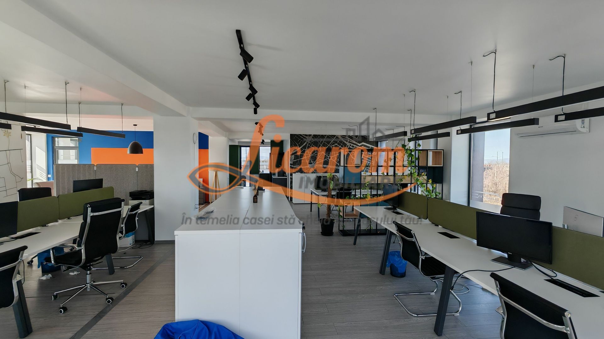 190 mp,Spatiu de Birouri/ Call Center/IT, Fitness,2280 euro/luna