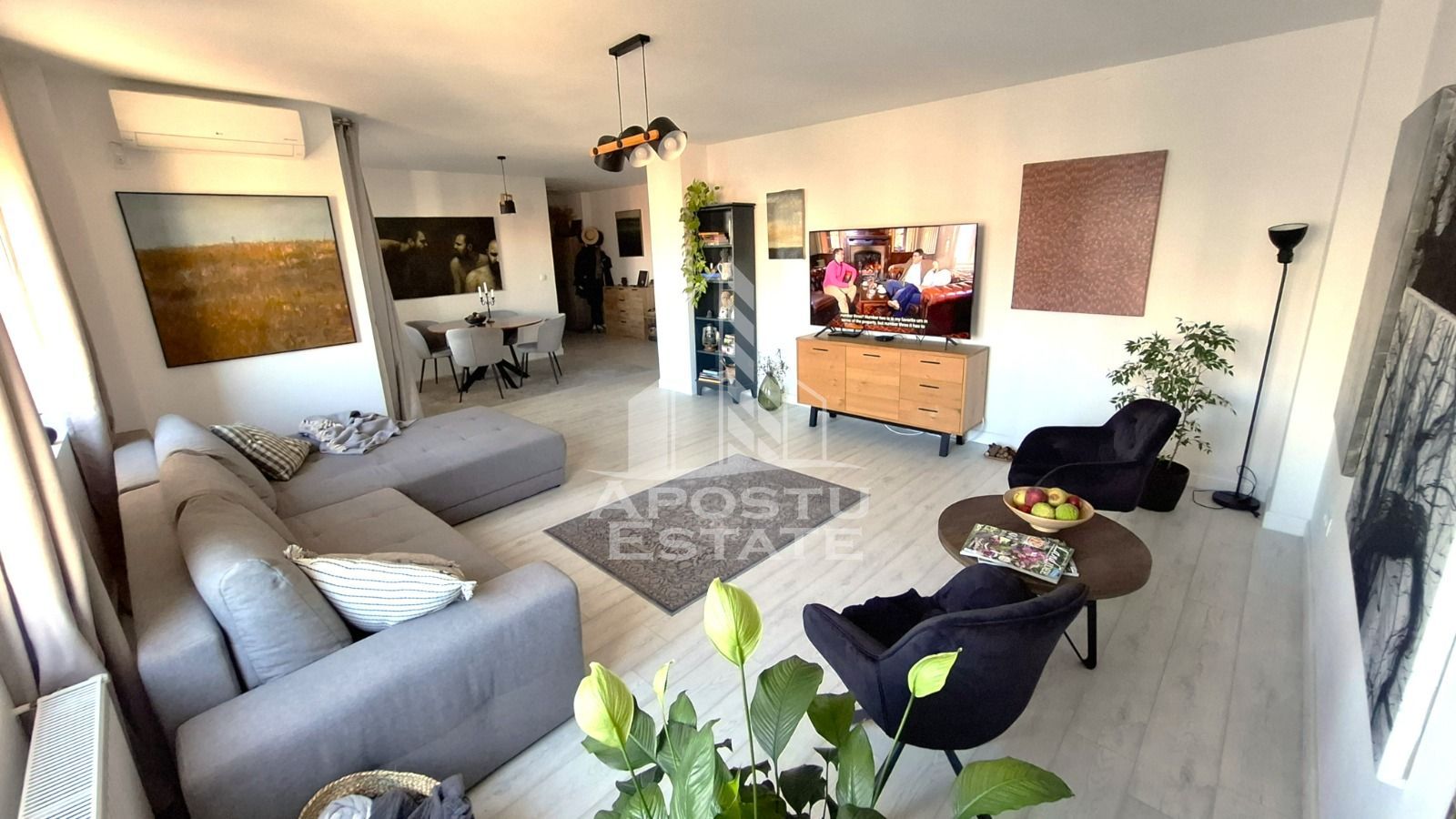 Penthouse mobilat si utilat,3camere,2 bai,parcare subterana,Torontalui