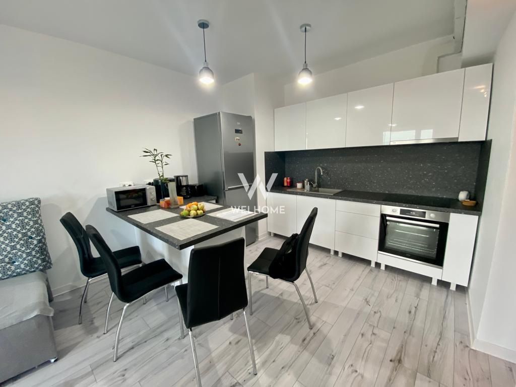 Apartament modern 2 camere, mobilat complet, balcon si parcare