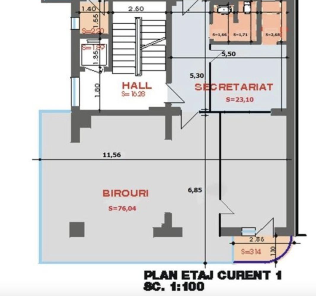 Birou MODERN de inchiriat 78 mp zona Domenii - Expozitiei