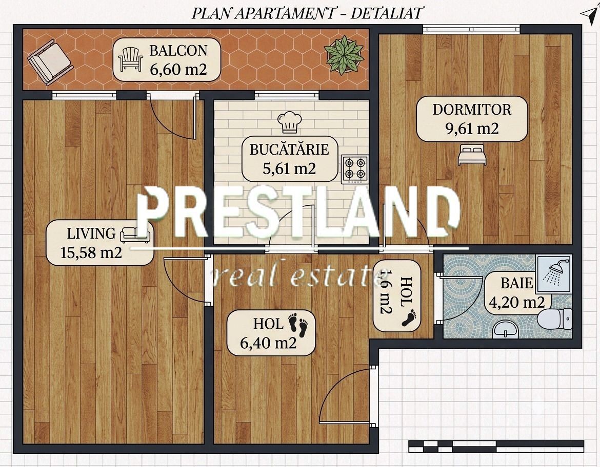 Apartament de 2 camere, decomandat, et .3 in aprpiere de Parcu Sub Arini!!