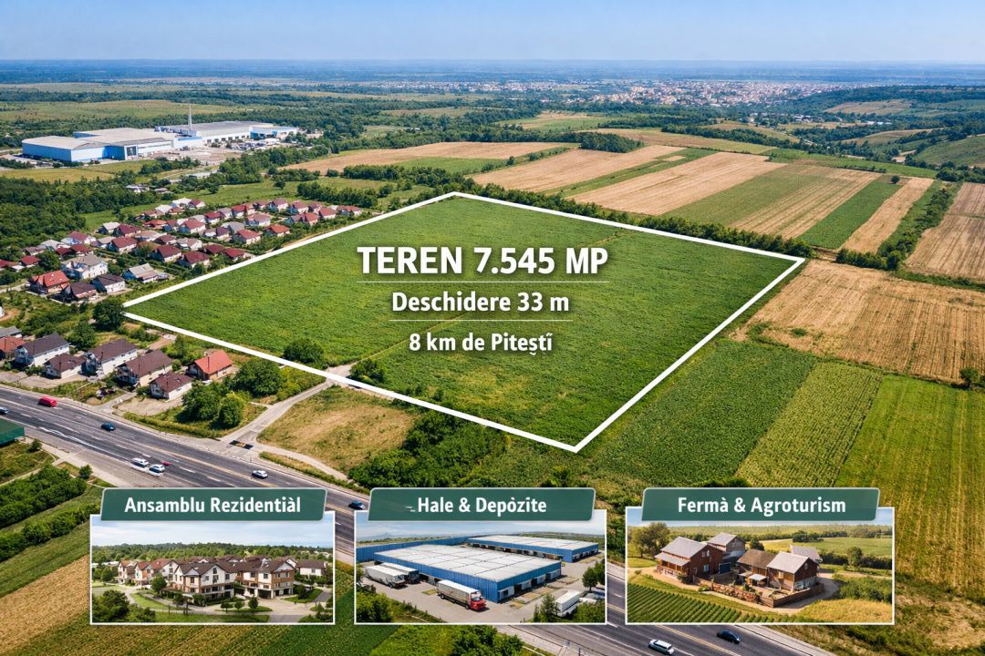Oportunitate de investitie! Teren intravilan Maracineni 7545 mp