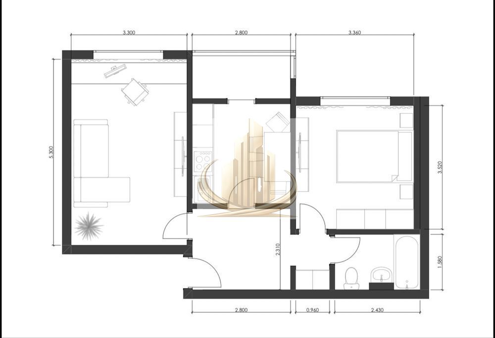 Apartament cu 2 camere de vânzare – Zona Aradului, Piața Verde