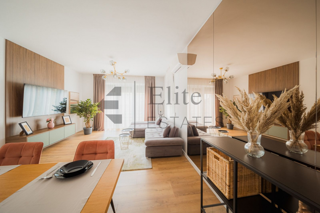 Apartament modern cu 3 camere de închiriat – complet mobilat și utilat