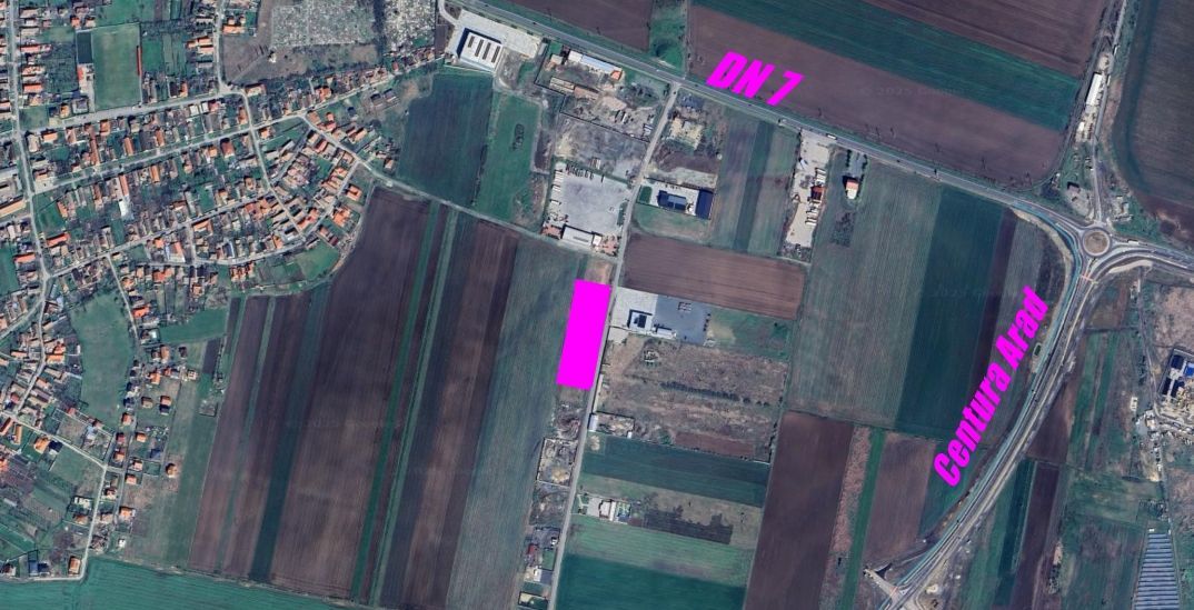Teren cu acces DN7 și A1, ideal pentru dezvoltări industriale