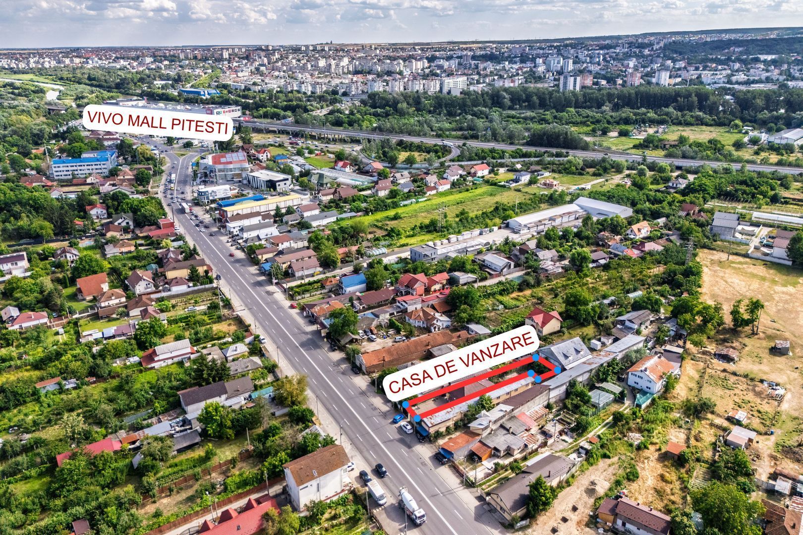Casă cu teren de 634 mp și beci | Calea Câmpulung, Pitești