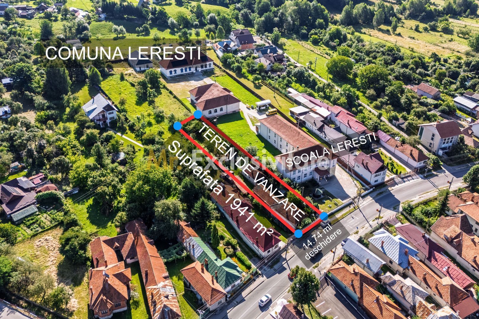 Teren cu potential exceptional 1941 mp– Centru Leresti | Campulung