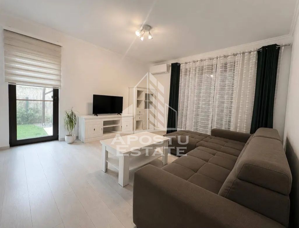 Apartament mobilat si utilat,2 camere,curte 71 mp,Braytim