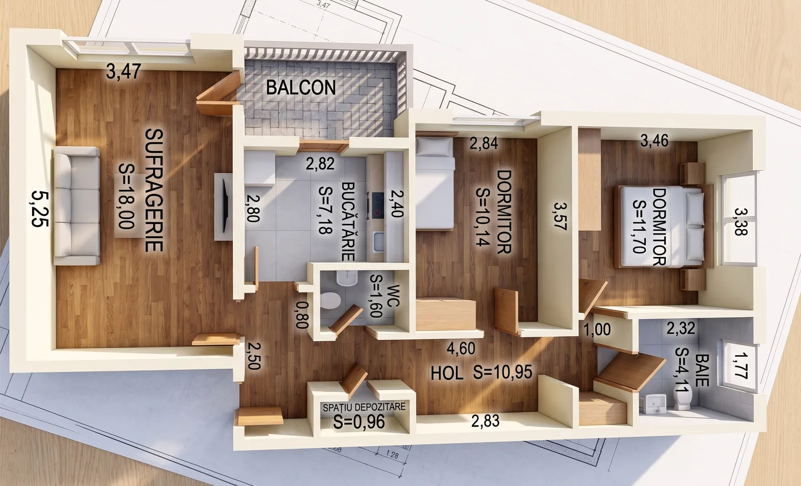 ICIL | Apartament 3 Camere | Utilat | Mobilat | Gata de mutat