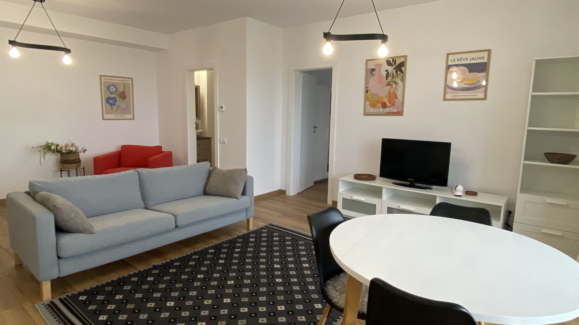 Chirie apartament 2 camere - zona de Vest - 51mp+terasa, Sibiu