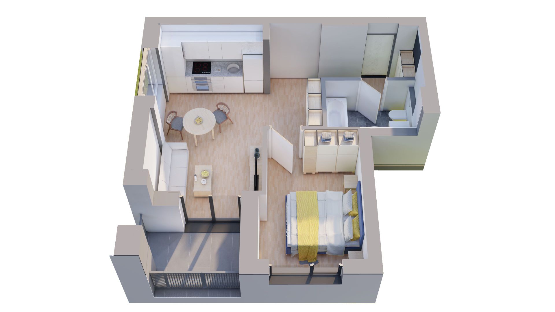 Comision 0%, Apartamente NOI cu 2 camere la ARED Cel mai mic pret