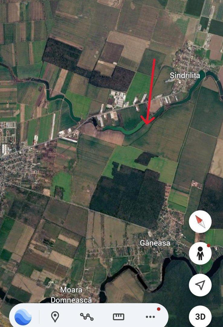 Teren 5050 mp Găneasa – 39 m la lac – intravilan in noul PUG