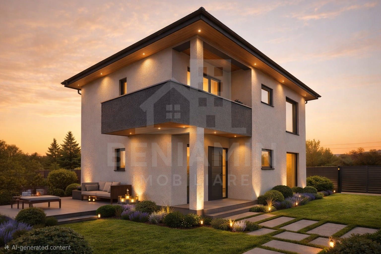 Casa-5 camere-P+1+P-147mp utili-600mp teren-Utilitati-Sanpetru