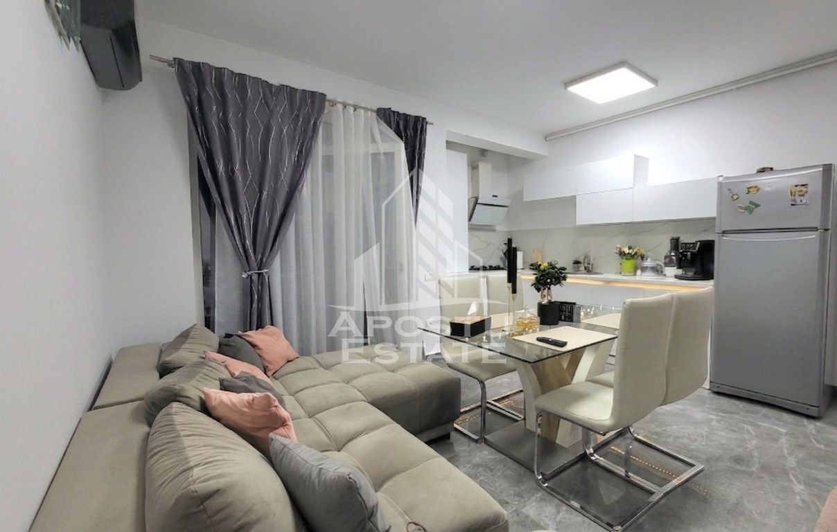 Apartament cu 3 camere,mobilat si utilat modern,Dumbravita,etaj 1