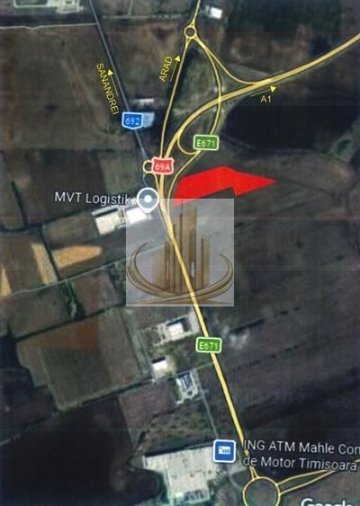 Teren Intravilan Industrial 4.75 Ha – Poziție Strategică DN69 (Timișoa