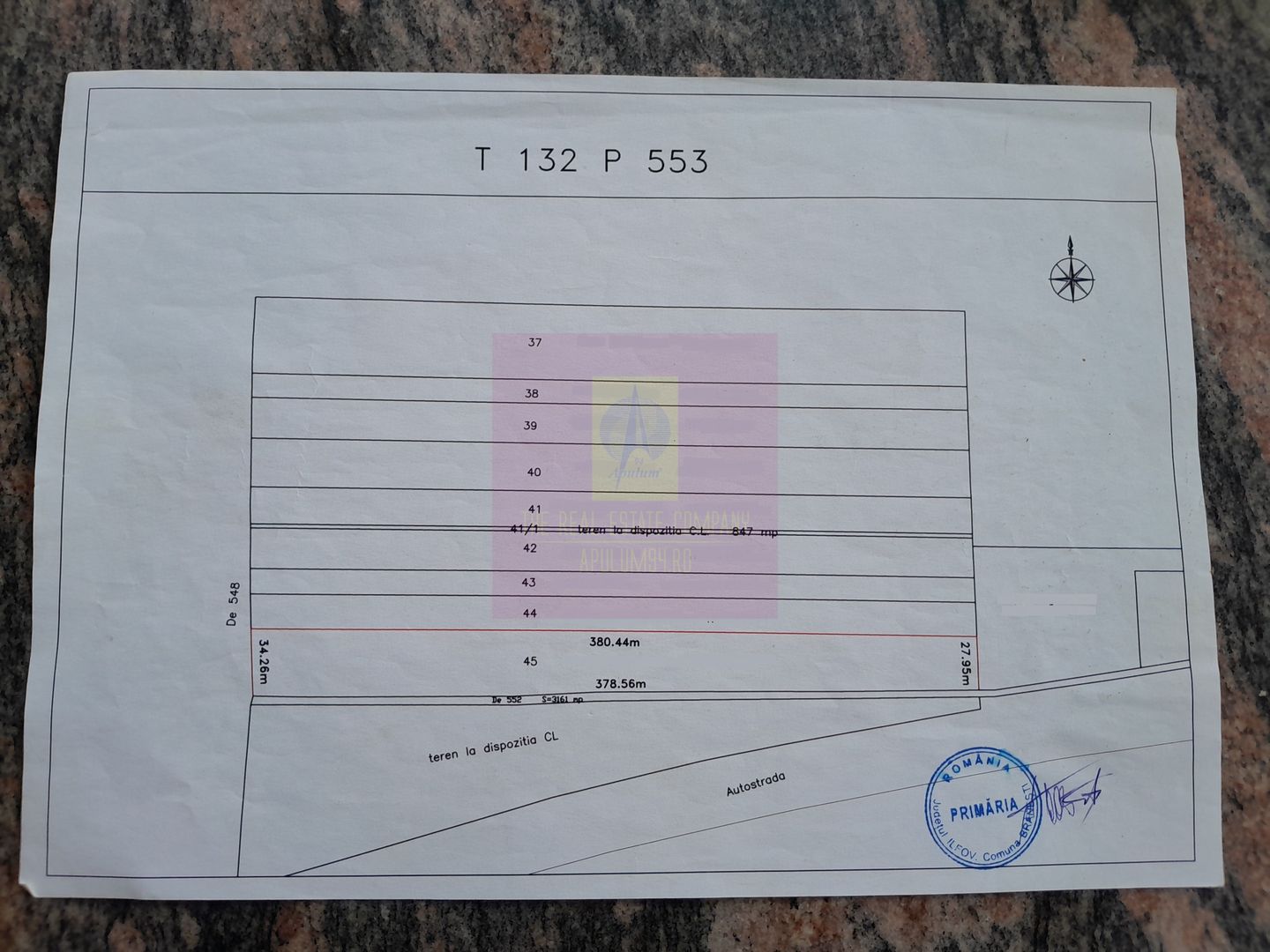 Branesti - teren 13k mp langa autostrada A2