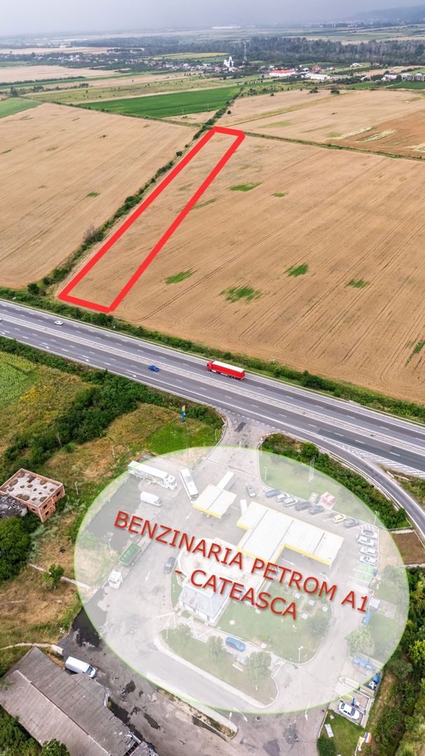 Teren investitional 9.303 mp | Proximitate Autostrada A1 | Cateasca