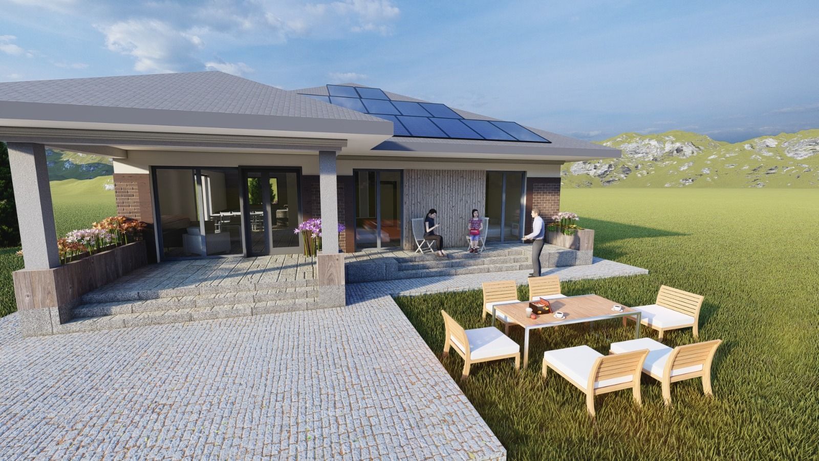 Casa Individuala Premium cu 4 Camere-120mpu si Teren 500mp in Sura Mica