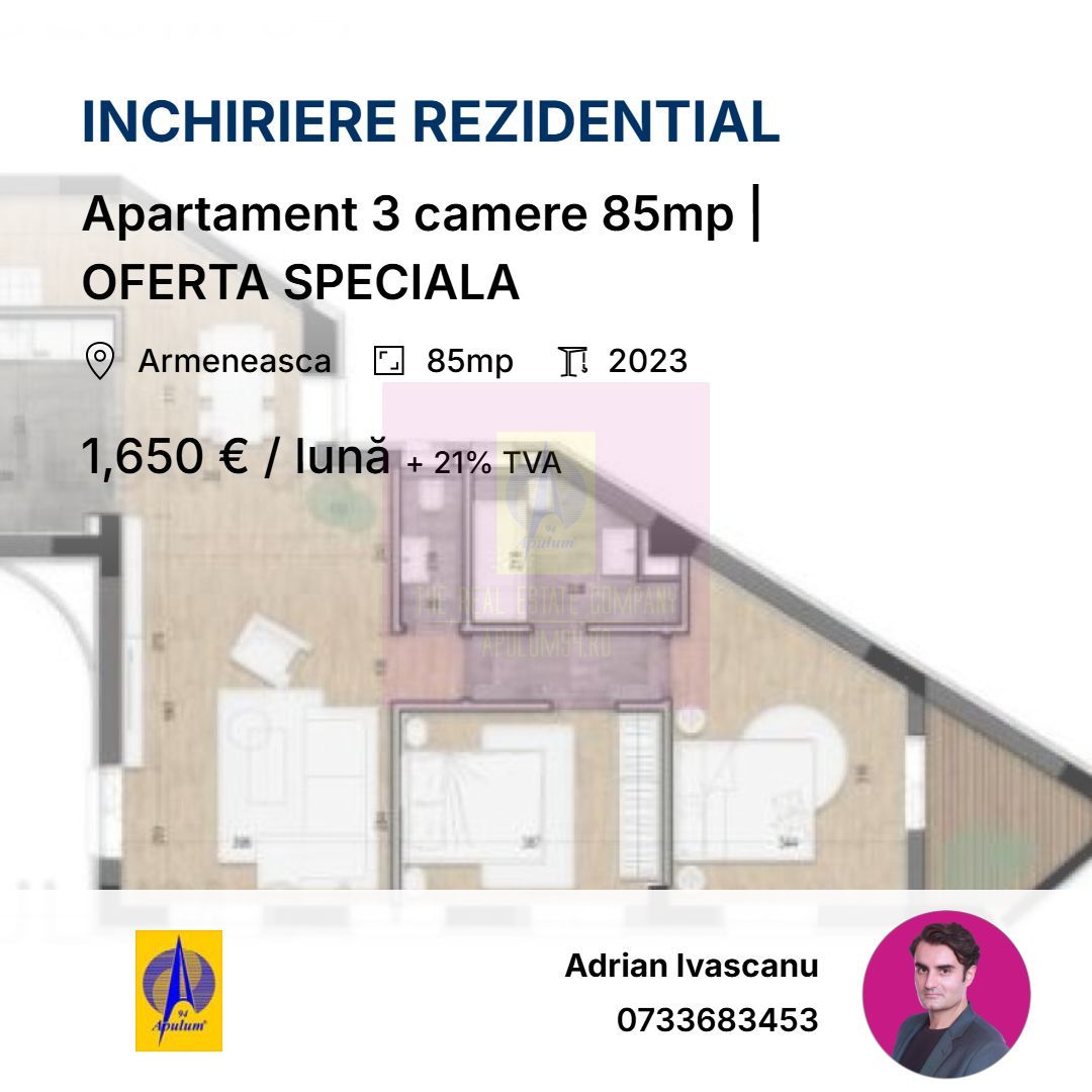 Apartament 3 camere 85mp | OFERTA SPECIALA
