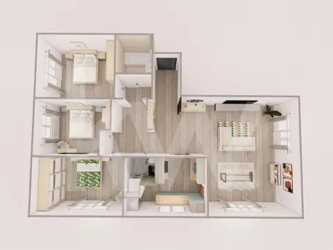 Apartament cu 3 camere - 94 mp utili - Rahovei