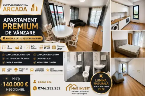 Apartament modern cu 3 camere - Complex Arcada - 130000 euro