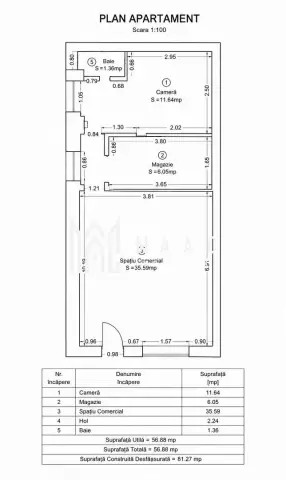 Spatiu Comercial I 58mpu I Vitrina I Vad Pietonal I Central