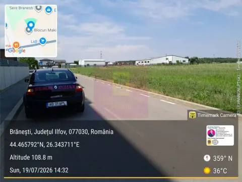 Branesti - Teren 3300 mp vizavi de blocurile Makita
