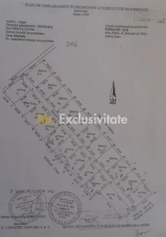 Parcele teren intravilan Mosoaia , str Piscul Priboi- Arges!