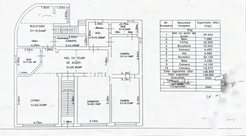 Apartament 4 camere de vânzare | Sibiu, Piața Cluj | intabulat