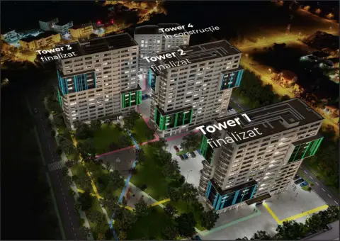 Apartament cu 2 camere in X-city Towers Direct de la dezvoltator