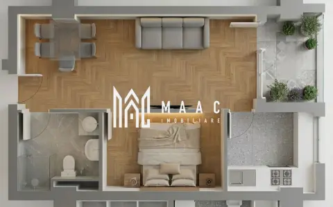 Apartament 1 cameră | 50,95MPU | Balcon | Veterani